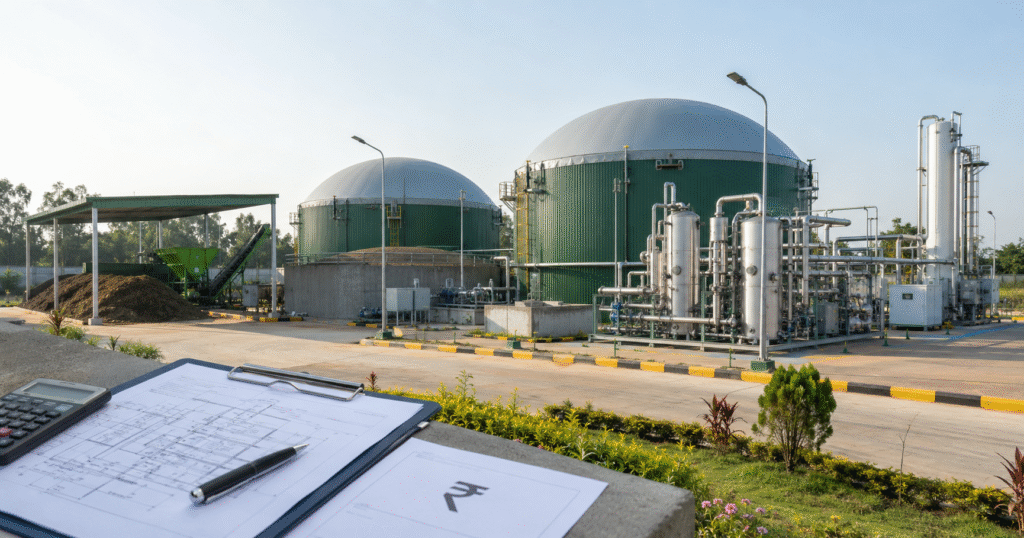 CBG plant subsidy planning in India with biogas plant and project documents
