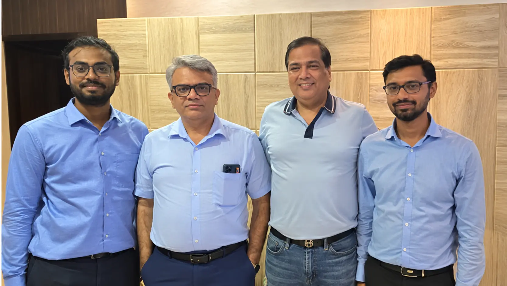 Gunavanth Vaid and Biofics leadership during an investor engagement in August 2024